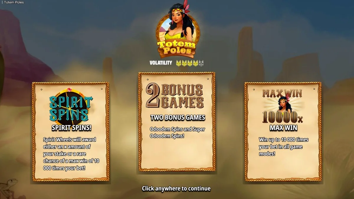 Totem Poles slot theme featuring indigenous art and animal spirits