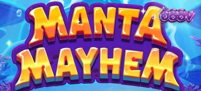 Cena subaquática vibrante com criaturas marinhas cômicas em Manta Mayhem